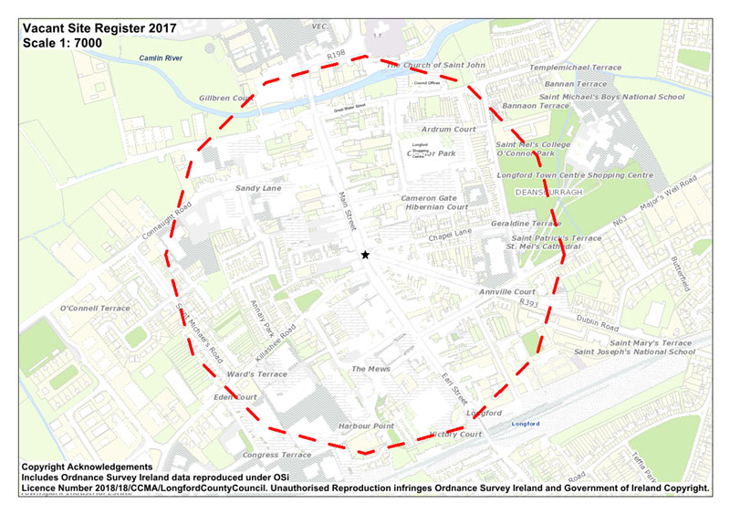 Longford town regeneration area