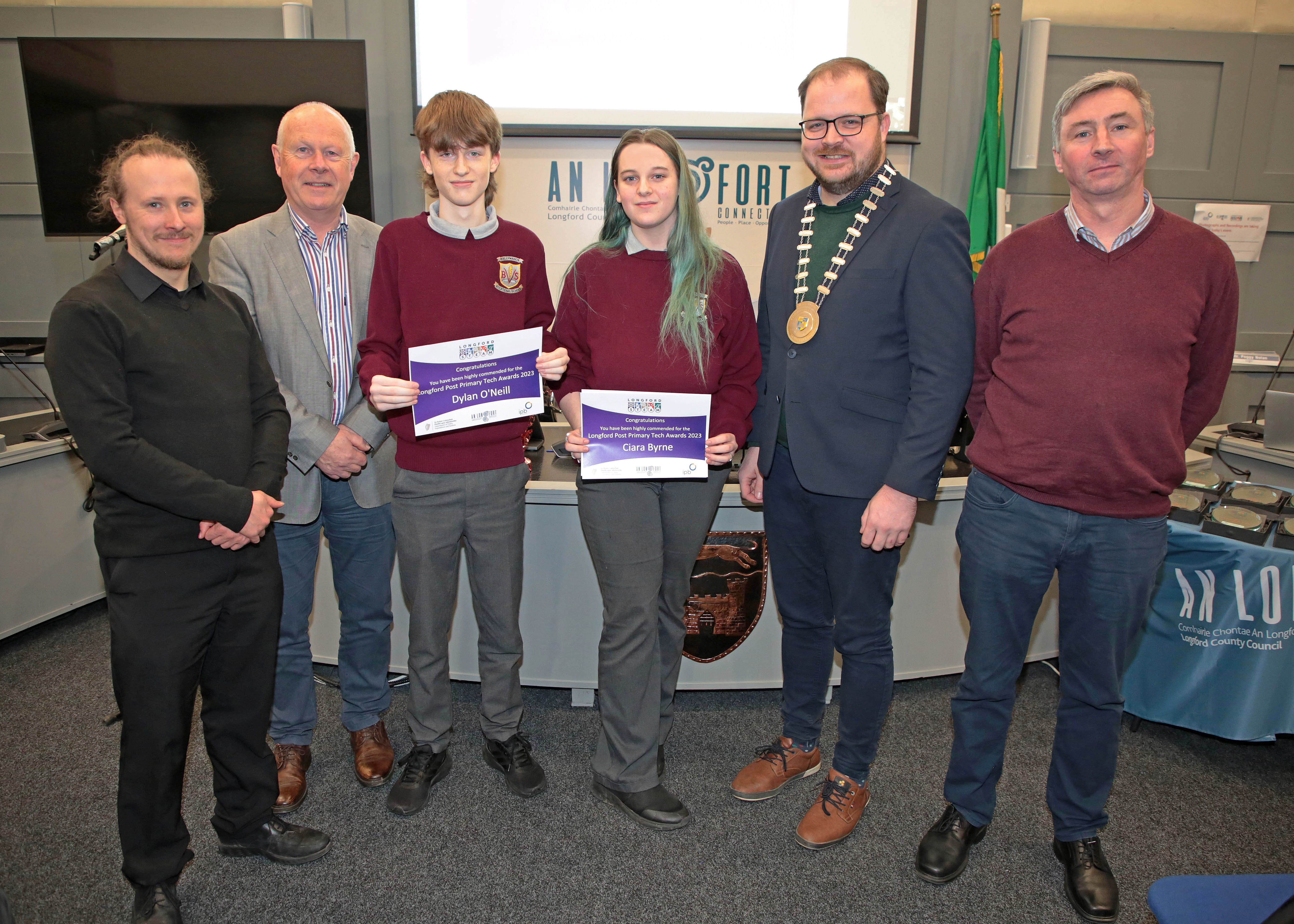 Ciara Byrne and Dylan O'Neill, Ballymahon Vocational School Ciara Byrne and Dylan O'Neill, Ballymahon Vocational School