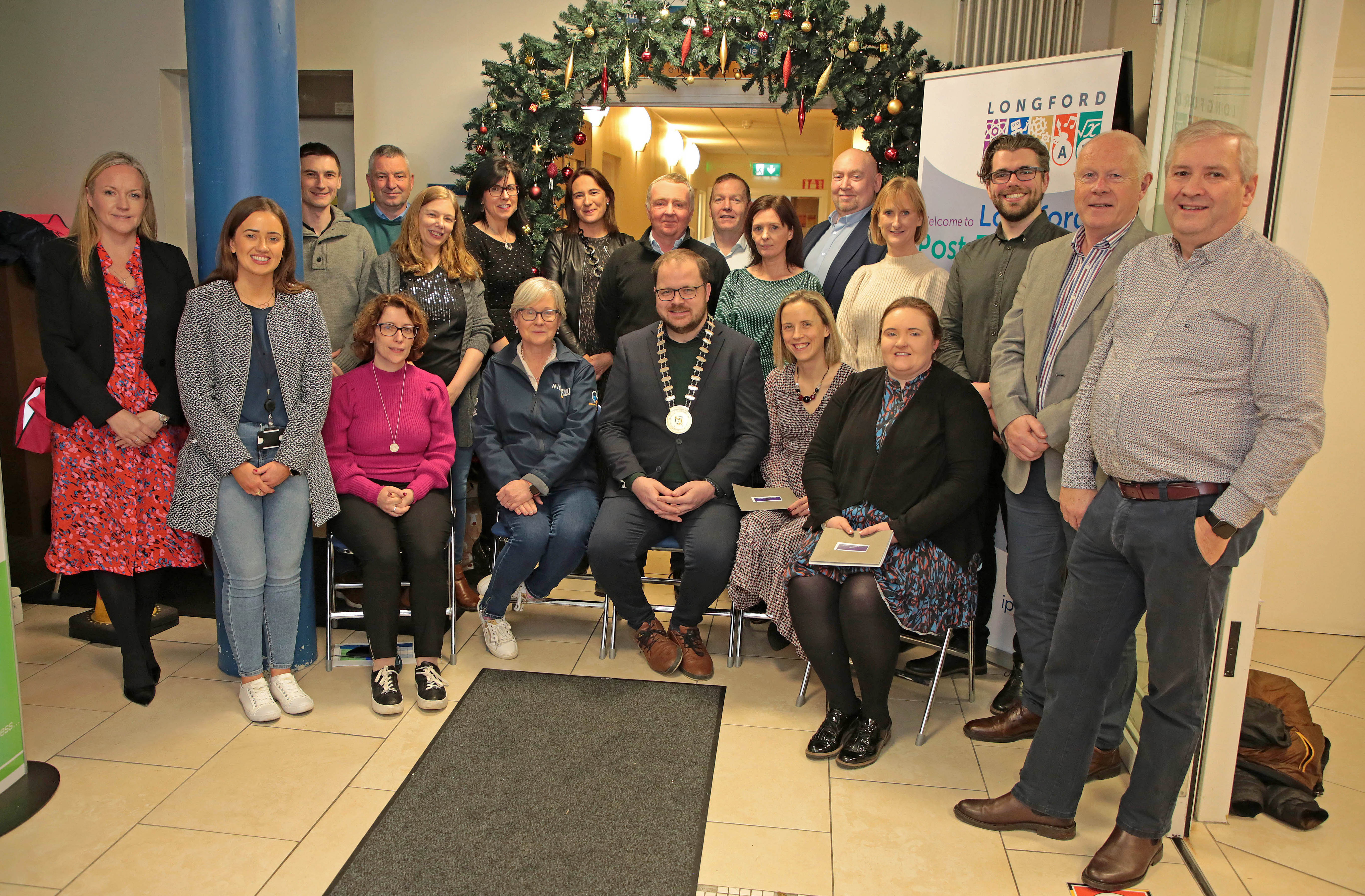 Industry experts and adjudicators at the Longford Post-Primary Tech Awards 2023 Industry experts and adjudicators at the Longford Post-Primary Tech Awards 2023