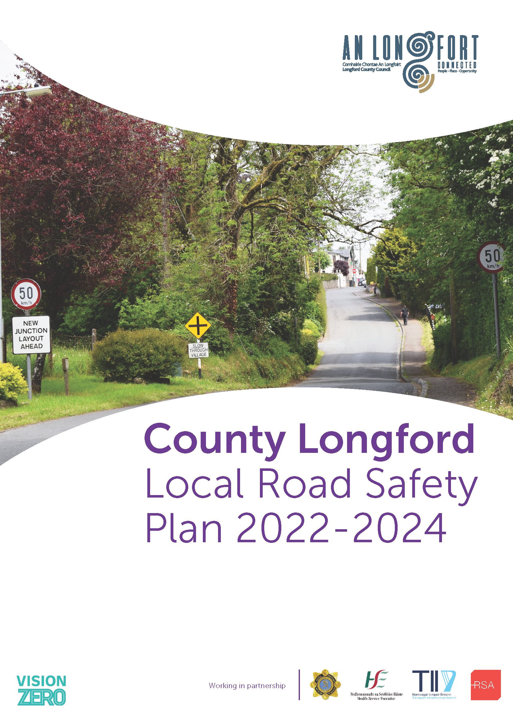 County Longford Local Road Safety Plan 2022-2024 Front Cover