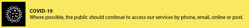 COVID message COVID message