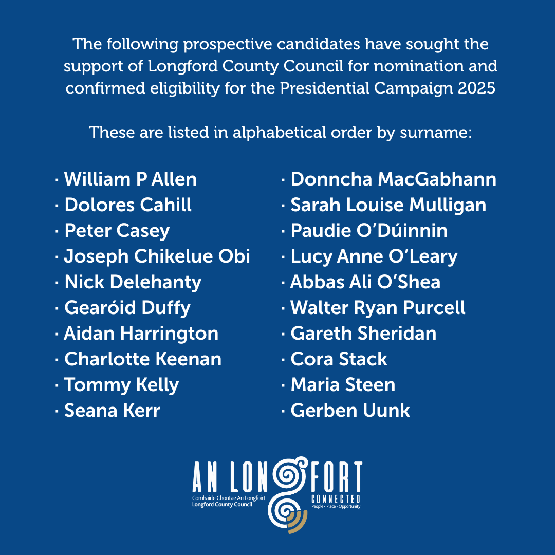 Longford County Council Presidential Nomination Requests 2025 PartTwo