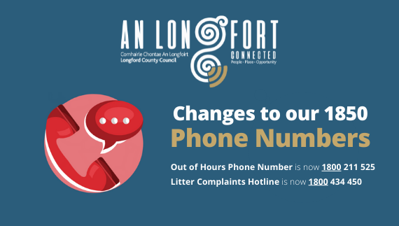 Our 1850 phone numbers have changed!